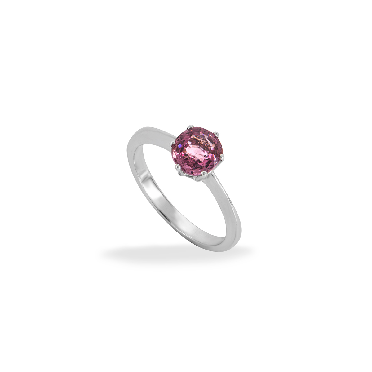 White Gold Pink Spinel Ring 1.20ct